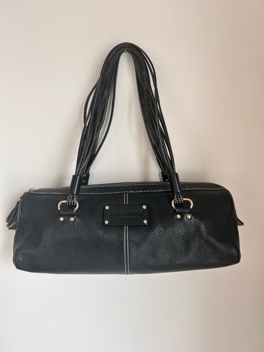 Kate Spade Black Pebbled Leather Shoulder Bag - Picture 2 of 4